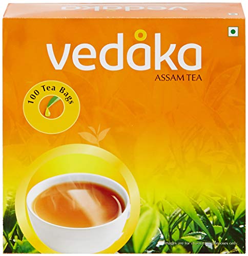 Vedaka Assam Tea - 100 Tea Bags Pouch, 100 x 2 g