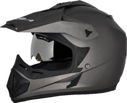 VEGA Off Road D/V Motorbike Helmet  (Dull Anthracite)