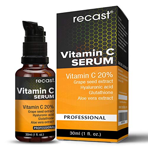 Vitamin C Serum with Hyaluronic Acid and Glutathione For Face From Recast