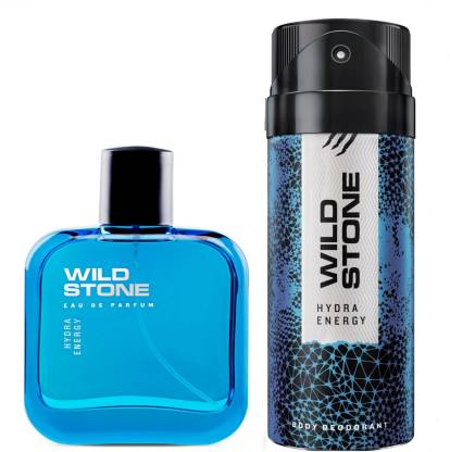 Wild Stone Hydra Energy Deodorant and Perfume Body Mist - For Men  (200 ml, Pack of 2)