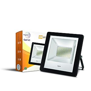 Wipro Garnet 50-Watt LED Floodlight (Cool Day Light, White)
