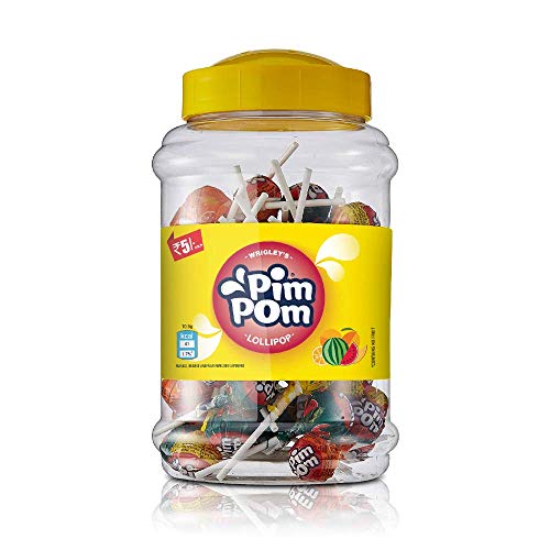 Wrigley Pimpom Lollipop, (60 Pieces) Rs.240 - Amazon