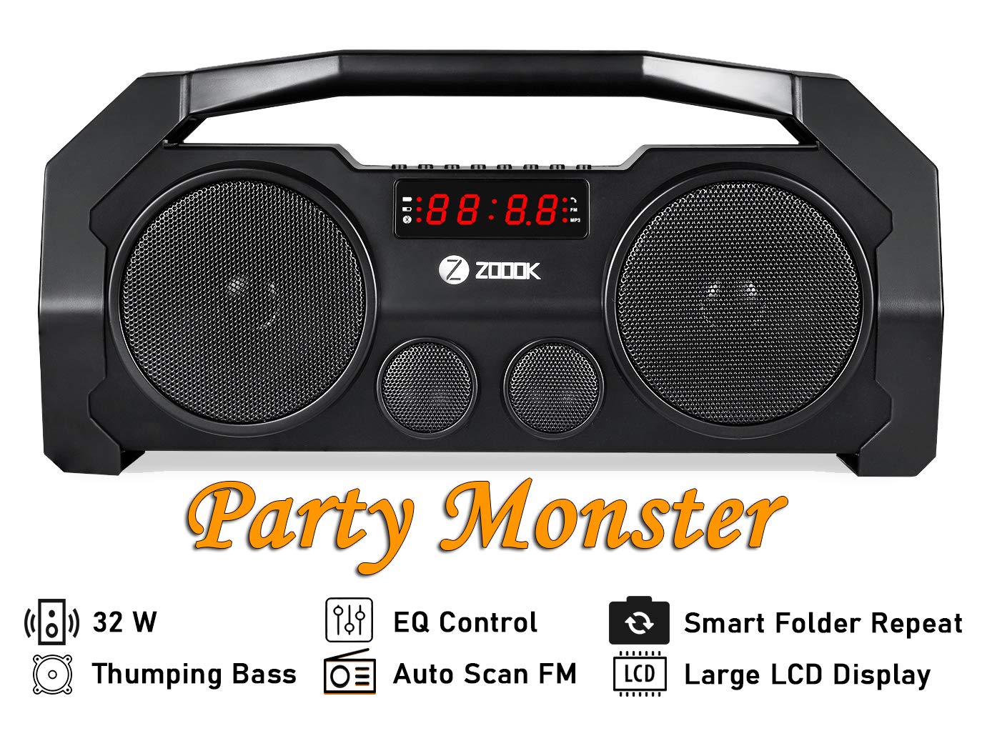 Zoook Rocker Boombox+ 32W Bluetooth Speakers