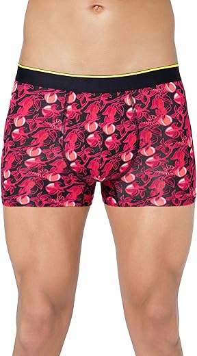 Bummer Printed Micro Modal Trunks Underwear for Men – Ultra Soft &amp; Breathable, 3 Times Softer Than Cotton, Anti-Bacterial, Stretchable for Ultimate Comfort &amp; Style, Pack of 1 (A Shark Tank Product)