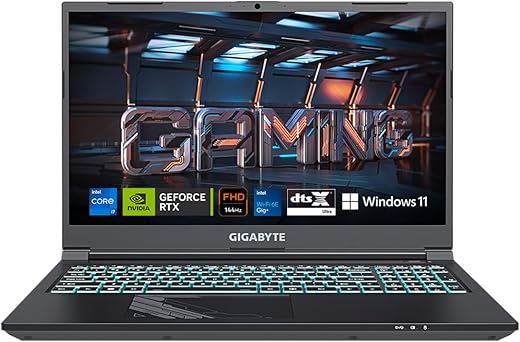 GIGABYTE G5 MF5-H2IN353KH,Intel I7-13620H 4.9 Ghz, RTX 4050 6GB Gddr6, 15.6" FHD 144Hz Display, 8G *2 DDR5-4800, Gen, Windows 11 Home,4 512GB, Multi Languages 15 Color Illuminated Keyboard