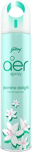 Godrej aer Spray | Room Freshener for Home &amp; Office - Jasmine Delight (220 ml) | Long-Lasting Fragrance