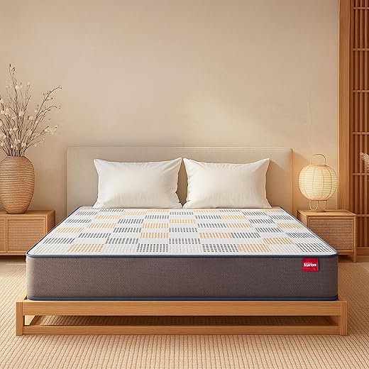 Kurl-On Dual Mattress | Dual Comfort | Soft &amp; Firm Support | Dual Reversible Mattress | High Resilience (HR) Foam | King Size Bed Mattress| | 72X72X6 | 10 Yrs Warranty