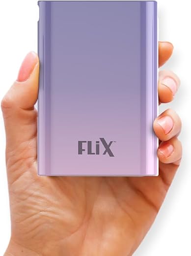 FLiX (Beetel) UltraCharge Duotone 20,000mAh 22.5W QC Pocket Power Delivery PPS Power Bank, Type C Input &amp; Output, LED Percentage Display, Compatible iPhone, Samsung, Google (Purple + Pink)