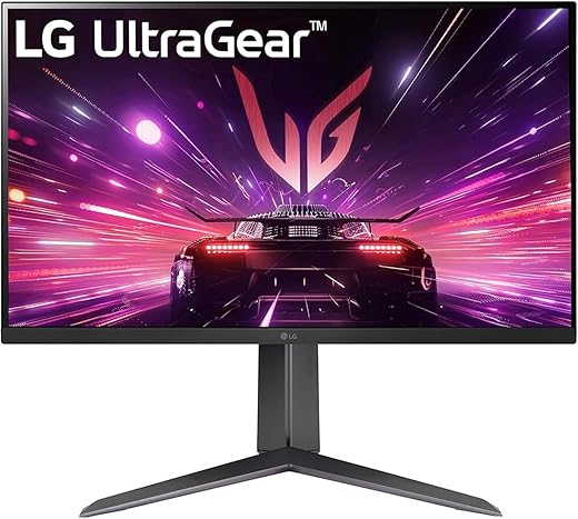 LG 27GS65F 27 Inch Ultragear IPS Full HD Gaming Monitor (1920 X 1080), 1ms, 180Hz, HDR 10, NVIDIA G-Sync, AMD FreeSync Compatible, DisplayPort, HDMI, HP Out, Tilt/Height/Pivot Adjustments, Black