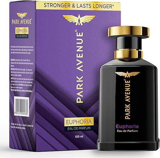 Park Avenue Euphoria, Eau De Parfum Men, 100ml | Long Lasting Perfume for Men | Premium Luxury Fragrance Scent | Aromatic Blend of Amber &amp; Musk | Suitable for Every Occasion