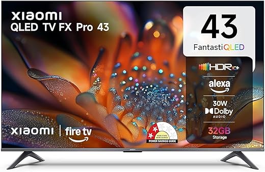 Xiaomi 108 cm (43 inch) FX Pro QLED Ultra HD 4K Smart Fire TV L43MB-FPIN