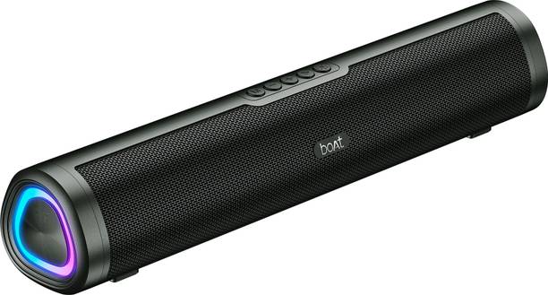 boAt Aavante 2.0 150, RGB LEDs, 5 Hrs Battery, TWS Feature 16 W Bluetooth Soundbar  (Premium Black, 2.0 Channel)