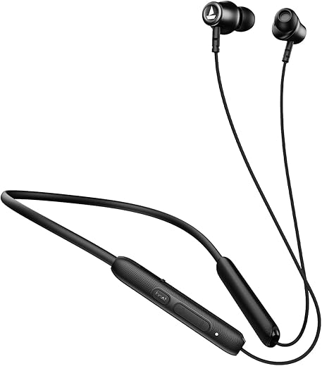 boAt Rockerz 245 v2 Pro, 30HRS Battery, ENx Tech, Fast Charge, Low Latency, Dual Pairing, Magnetic Ear Buds, IPX5, Type-C Interface, Bluetooth Neckband with Mic in Ear Earphones (Active Black)