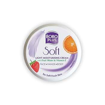 BoroPlus Soft Light Moisturising Cream|Light &amp; Non-sticky|Provides 24 hour moisturisation | For Soft Fresh Skin 100 ml