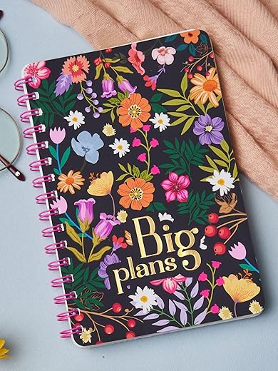 Doodle Undated Yearly Planner (A5, Wiro Bound Hard Cover) | 216 Ruled Pages, 80 GSM Paper | Daily, Monthly &amp; Yearly Planner with 100+ Stickers, Activity Pages, Tear-Away Note &amp; Quote Cards, To-Do Lists