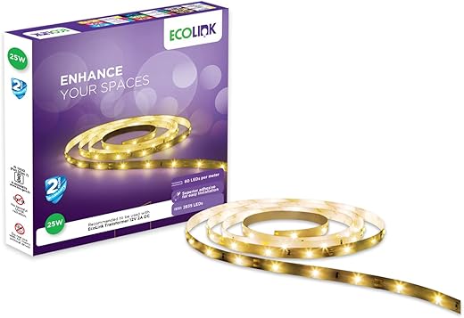 EcoLink 25-Watt LED Strip Light Cool Day Light (60 LEDs)