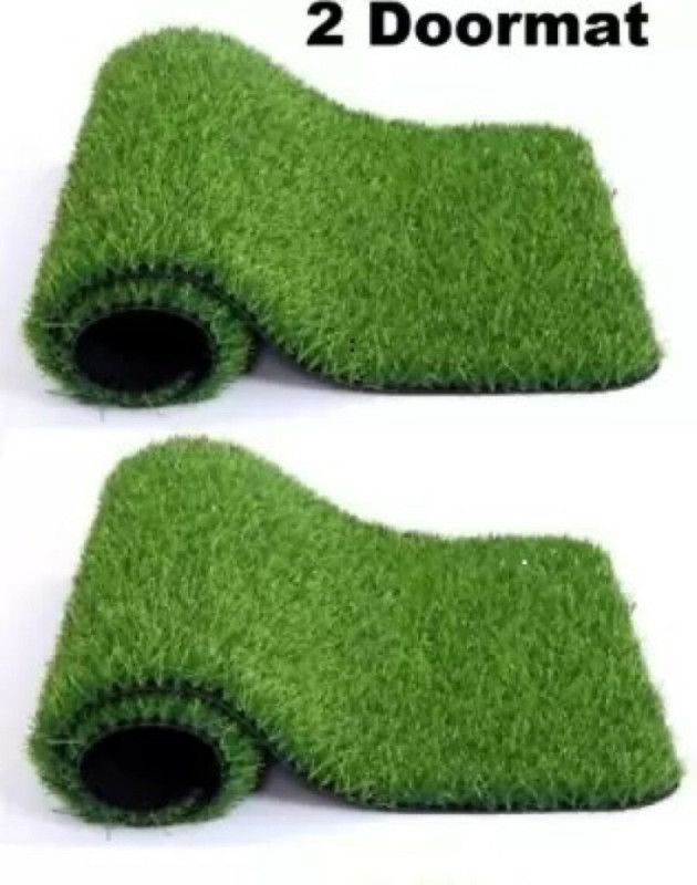 Grassmat Artificial Grass, Plastic Door Mat  (Green, Small)