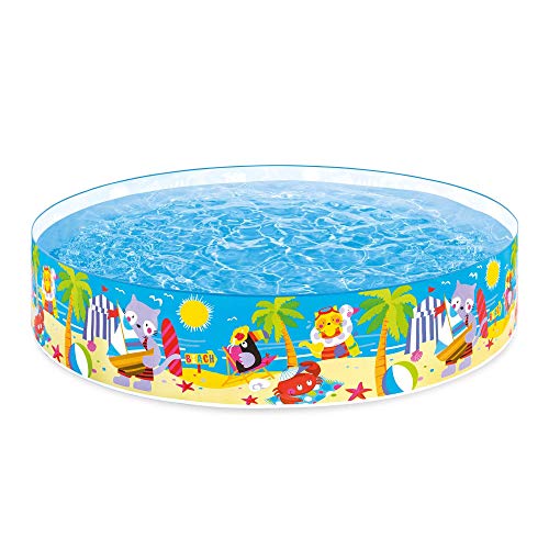 intex Seahorse Buddies Kids 8 Foot Instant Kiddie Water snapset Swimming Pool-Blue