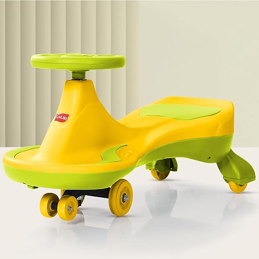 LuvLap Sunny Swing Car, Kids Push Car, Magic Car for Kids, Comfortable Seats &amp; Durable, Ride On Magic Car for 3+ Years Baby Boy &amp; Girl, Yellow