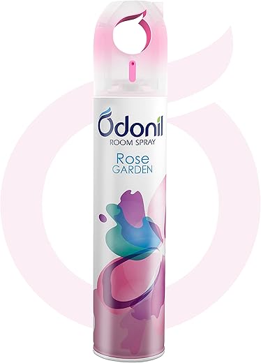 Odonil Room Air Freshner Spray, Rose Garden - 220 ml | Nature inspired fragrance for Home &amp; Office | Long Lasting Fragrance