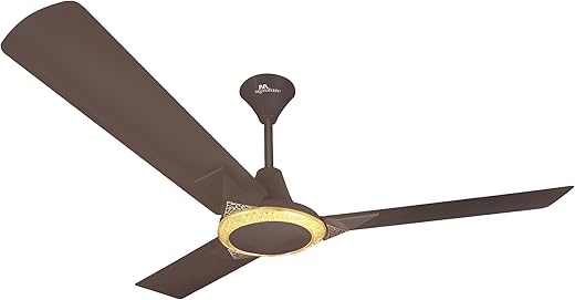 RR Signature Jaipur Amer Ceiling Fan With 40% Energy Savings, High Speed Designer Ceiling Fan for Home, Ale Brown (3 + 2 Year Warranty