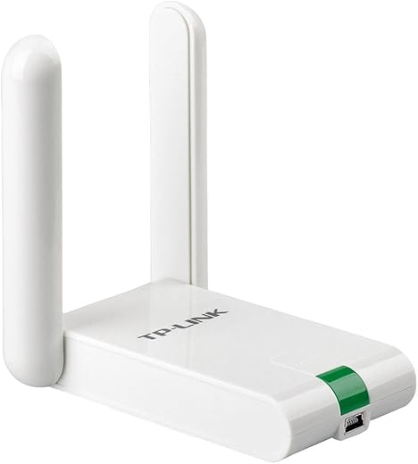 TP-Link USB WiFi Dongle 300Mbps High Gain Wireless Network Wi-Fi Adapter for PC Desktop and Laptops. Supports Win10/8.1/8/7/XP, Linux 2.6.24-4.9.60, Mac OS 10.9-10.15 (TL-WN822N)