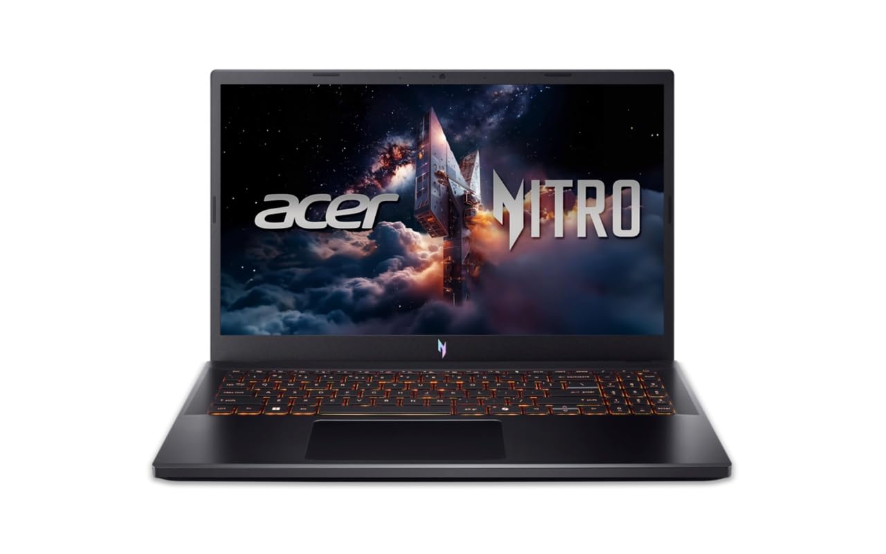 Acer NITRO V 15, AMD Ryzen 7-7445HS octa-core processor, NVIDIA GeForce RTX 4050- 6 GB GDDR6(16GB DDR5, 512GB)IPS FHD, 15.6"/ 39.62cm, 165Hz, Win 11 Home, Obsidian black, 2.1KG, ANV15-42 Gaming Laptop