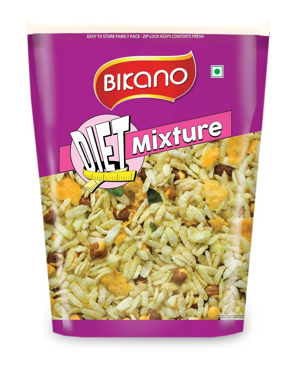 Bikano Diet Mixture | Light &amp; Crunchy Namkeen Snack | Ideal for Tea-Time &amp; Anytime Munching | 500g Pack