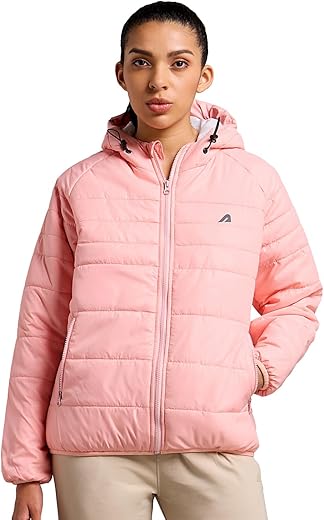 Boldfit jacket for woman puffer winter jacket for woman standard length jackets for women stylish latest hooded winter wear jackets for women cozy jerkins for ladies