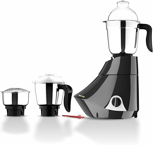 Butterfly Smart 750W Mixer Grinder with 3 Jars | Multipurpose Jars - 3 Stainless Steel | Heavy Duty Motor | 2 Years Manufacturer Warranty | Ink Blue