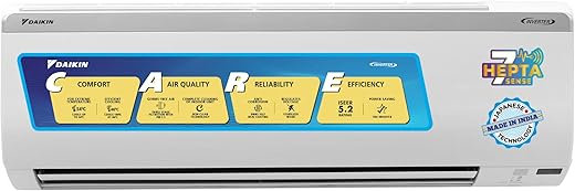Daikin 1.5 Ton 5 Star Inverter Split AC (Copper, PM 2.5 Filter, MTKM50U, White)