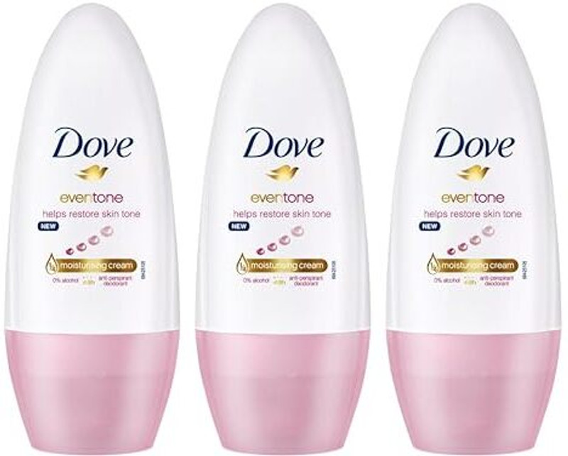 DOVE Even Tone 48H Odour Protection Deodorant Roll-on - For Women  (150 ml, Pack of 3)