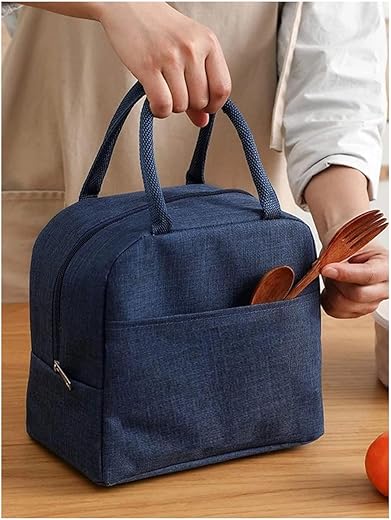 EUFLORIA Insulated Travel Lunch/Tiffin/Storage Bag for Women and Men Office, Collage and School (Cotton)(Multicolour) A1 (7 LITERS)