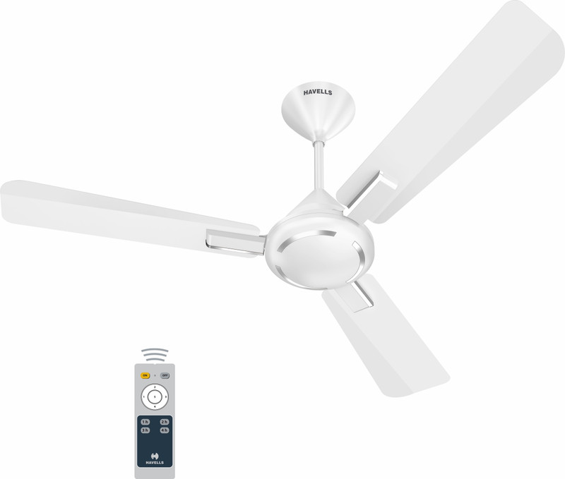 HAVELLS Ambrose BLDC with 2 Year Warranty 1200 mm Ceiling Fan  (5 Star | Chrome | Pack of 1)