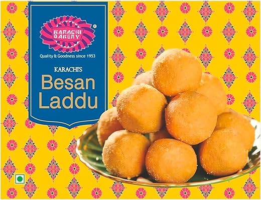 Karachi Bakery Besan Ladoo 400gm | Indian Mithai | Delicious Sweet
