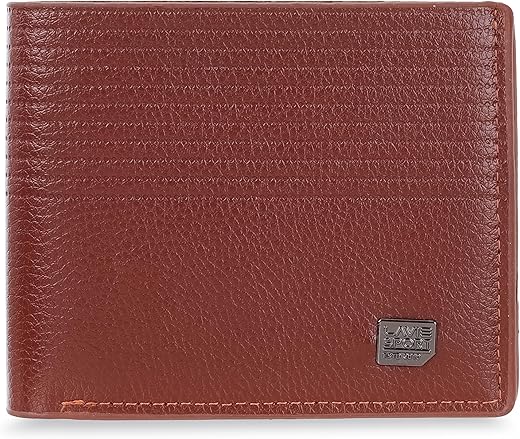 Lavie Sport Henry Bi-Fold Wallet for Men|2 Currency compartments|Holds Upto 4 Credit/ATM Cards|Transparent ID Slot|12 Months Warranty|Box Packaging for Gifting