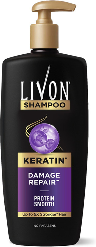 LIVON Keratin Shampoo for Women &amp; Men |Repairs Damaged Hair |Smooth &amp; 5x Stronger Hair  (650 ml)