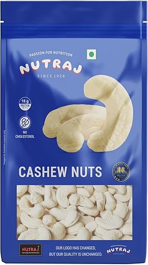 Nutraj Cashews 1 Kg Pouch | Kaju | Dry Fruits and Nuts | Grocery Items
