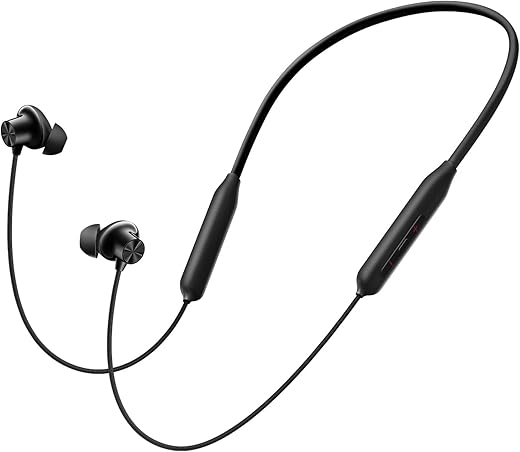OnePlus Bullets Wireless Z3 in Ear Neckband with 12.4Mm Drivers, 3D Spatial Audio,10 Mins Charge for 27 Hrs Playback, AI Call Noise Cancellation, 4 EQ Preset, Dynamic Bass Enhancement &amp; BT5.4, Black