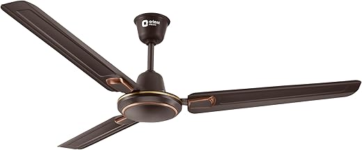 Orient Electric’s 1200 mm Pacific Air Déco| Decorative ceiling fan | Powerful airflow| BEE Star Rated | 2-year warranty | Smoke Brown, pack of 1