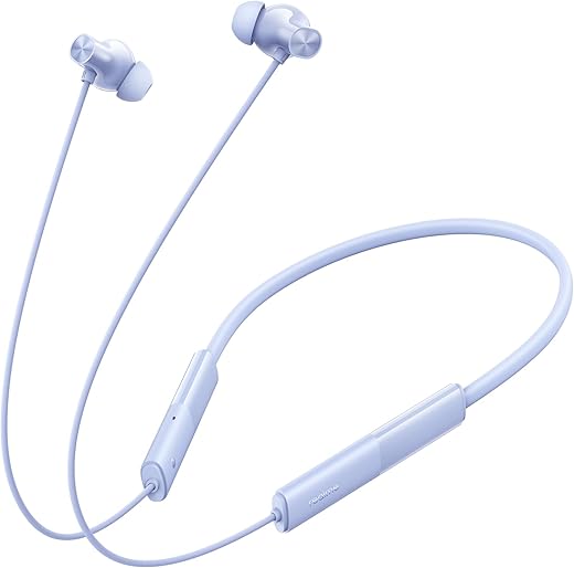 realme Buds Wireless 3 Neo in Ear Bluetooth Neckband with 13.4 Mm Dynamic Bass Boost Driver,Upto 32 Hours Playback,Fast Charge,Ai Enc,45Ms Low Latency,Ip55 Dust&amp;Water Resistannt&amp;Bluetooth V 5.4 Blue