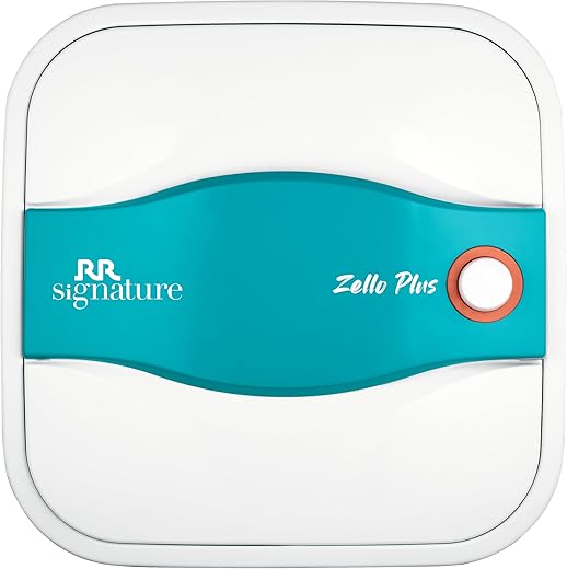RR Signature Zello Plus 10L Storage Water Heater for Home|Geyser with Glass Line Tank|8 Bar, Suitable of High Rise Buildings |2 Yr Warranty on Product &amp; 6 Yr on Tank by RR | Free Installation &amp; Pipes