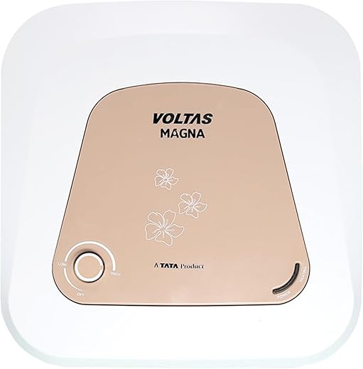 Voltas Magna 5-Star 15L Water Heater 2000W, Warranty of 7 years on Tank, 3 Years on Heating Element, 2 Years on Product by Voltas |Free Installation|Free Connecting Pipe|Copper Element|8 Bar (White)
