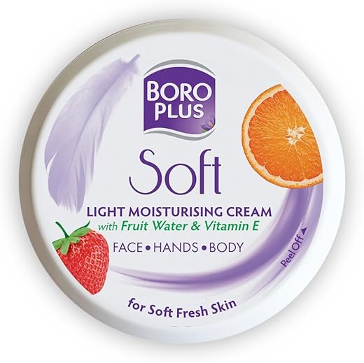 BoroPlus Soft Light Moisturising Cream|Light &amp; Non-sticky|Provides 24 hour moisturisation | For Soft Fresh Skin 300 ml