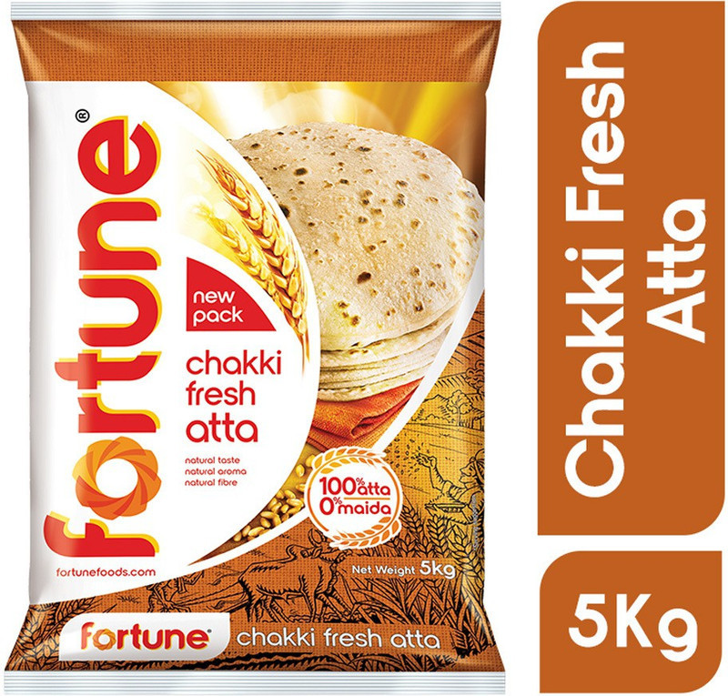FORTUNE Chakki Fresh Atta  (5 kg)
