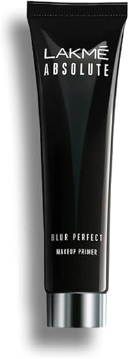 Lakme Absolute Blur Perfect Matte Face Primer, Makeup Primer for Poreless, Smooth &amp; Long Lasting Makeup - Waterproof Brightening Makeup Base, 30 ml