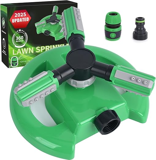 Lawn Sprinkler,Automatic Garden Water Sprinkler,Upgrade 360 Degree Rotation Irrigation System with 3600 Square Feet Coverage for Yard,Lawn and Garden(36 Units)
