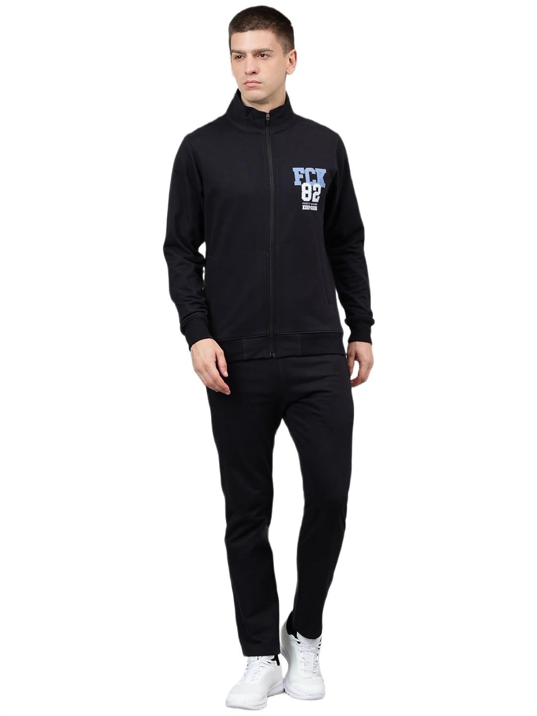 Men’s Winter Fleece Tracksuit | Zip-Up Sweatshirt &amp; Track Pants, Soft Fleece Fabric, Warm 2-Piece Sportswear for Gym, Streetwear &amp; Casual Wear |FTS-59