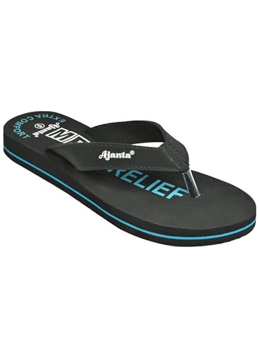 AJANTA Women's Ultra Soft Cushion Footbed Slippers | Lightweight Waterproof Flip-Flops with Mild Acupressure | All-Day Comfort Slip-Ons for Adults