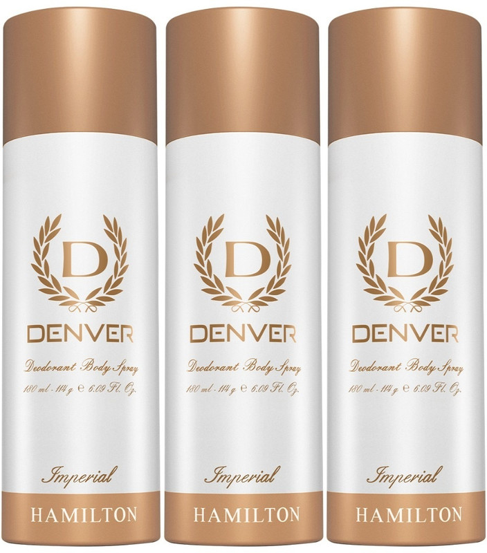 DENVER Imperial Body Spray - For Men  (540 ml, Pack of 3)